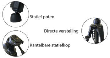 Licht aluminium verstelbaar statief
