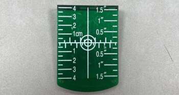 Richtmerk Groen universeel magnetisch t.b.v. groenlicht lasers Bijzonderheden: Geen Levering 1 stuk