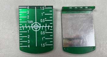 Richtmerk Groen universeel magnetisch t.b.v. groenlicht lasers Bijzonderheden: Geen Levering 1 stuk
