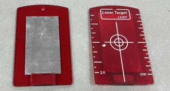 Richtmerk rood universeel magnetisch t.b.v. roodlicht lasers Bijzonderheden: Geen Levering 1 stuk