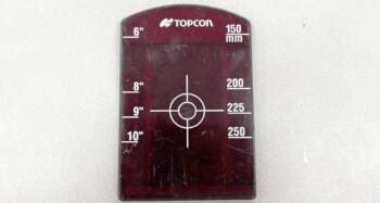 Richtmerk rood  t.b.v. Topcon targetholder van de TPL 3/4/5 serie rioollasers t.b.v. roodlicht lasers Bijzonderheden: Korte target, niet geschikt voor autoalign Levering 1 stuk