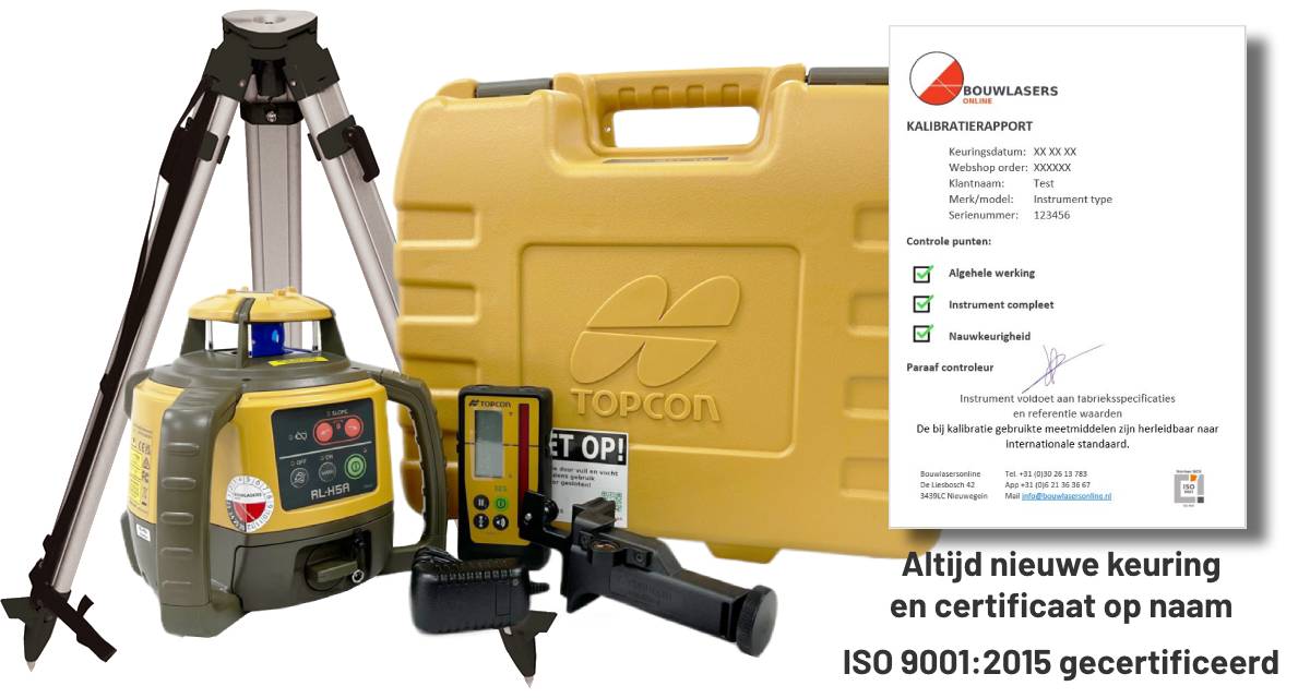 _Topcon RL-H5A LS100D set met statief Bouwlasers Online