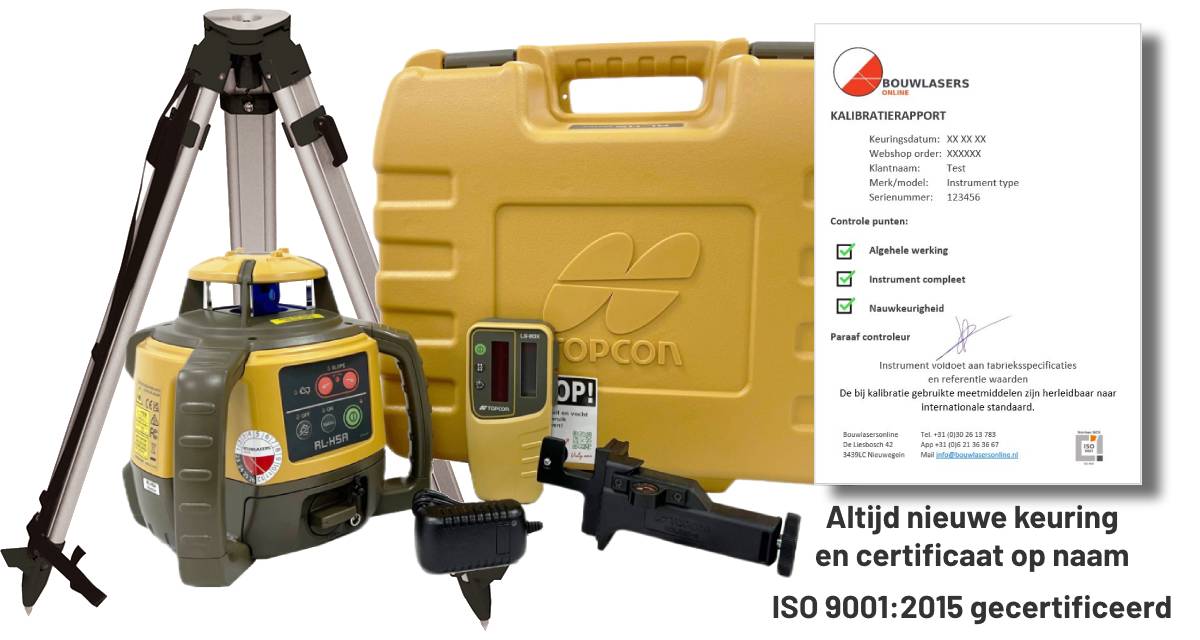 _Topcon RL-H5A LS80 set met statief Bouwlasers Online
