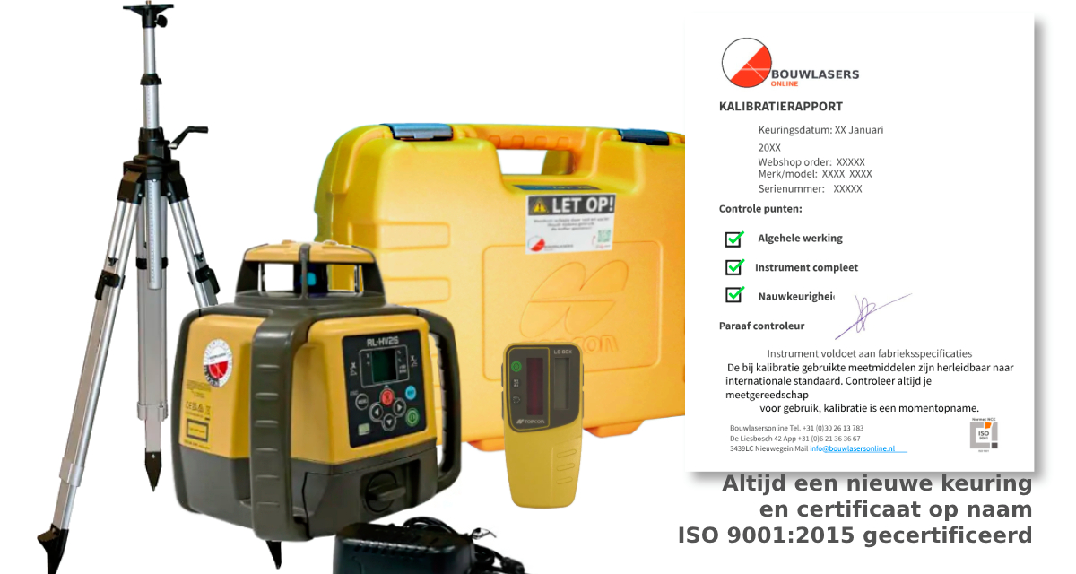 Topcon RL-HV2S set compleet Bouwlasers Online