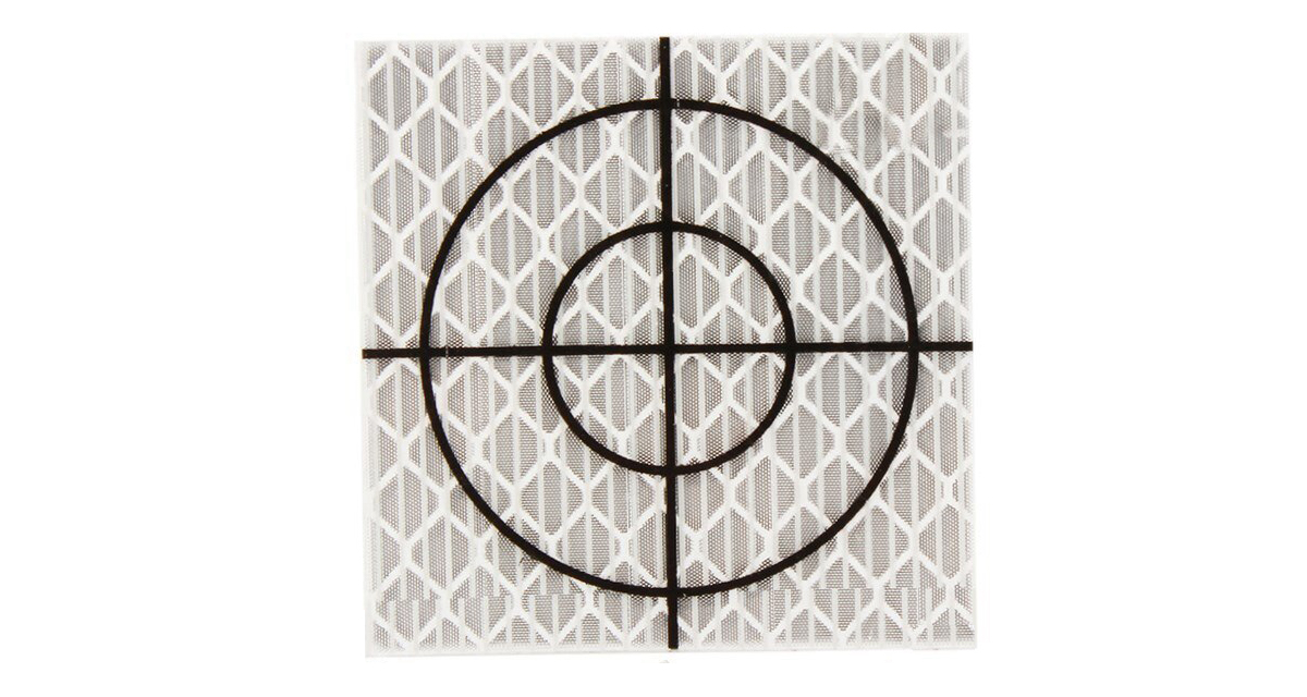 Meetstickers voordeelpack 20×20 zilver (100 st.) Bouwlasers Online